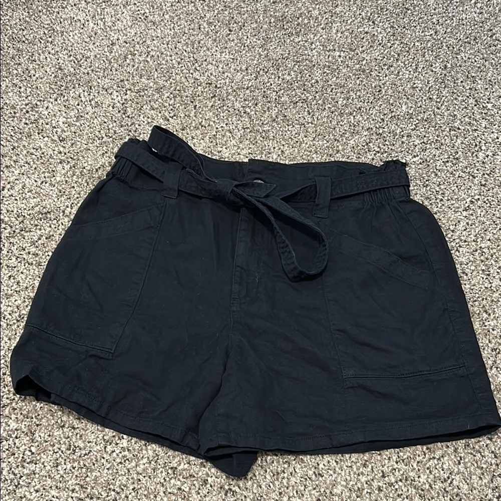 Old Navy High Waist Black Shorts with Elastic Waistband
